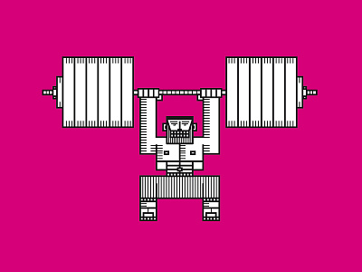 Crossfit (Clean&Jerk) illustration vector