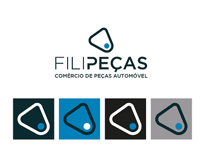 Filipeças branding design logo vector