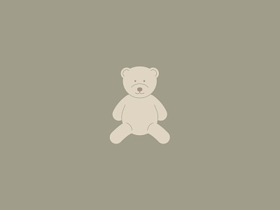 Simple teddy bear animal bear clear flat illustration illustrator one a day polar bear simple simple illustration simplicity teddy bear vector vector illustration