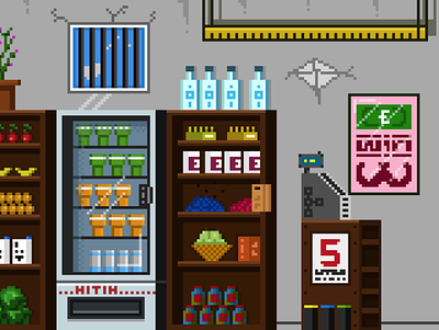Homie - Shop inside 1/2 aseprite digitalart illustration indiedev pixelart pixelartist pixels