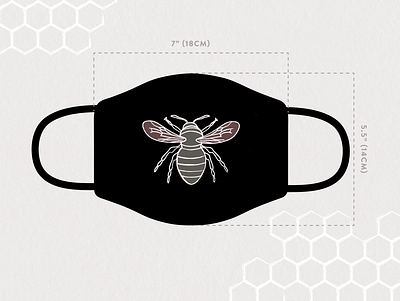 Mask Design Idea adobe illustrator bee bee hive corona virus coronavirus covid 19 covid 19 design drawing face mask healthcare illustration illustrator mask mask design vector