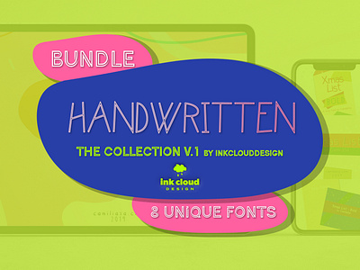 8 Unique Handwritten Fonts - The Big Bundle v.1