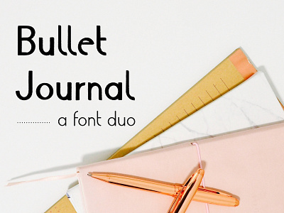 Bullet Journal Fall | Script Diary Font Duo Bundle Pairing