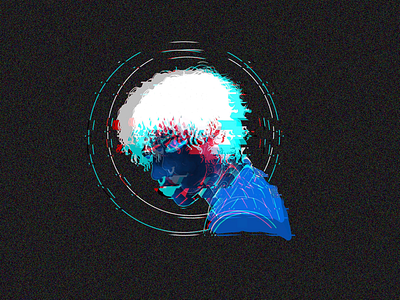 Glitch adobe illustrator circle future color colour cyberpunk cyber electronic glitch image graphic design illustration digital photoshop art portrait designer visual artist