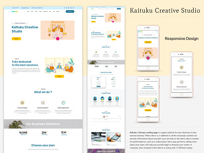 Kaituku | Startup Landing page & Blog WordPress Theme branding design development europe graphic design it landing landing page service site startups template templatemonster theme ui ukraine usa ux wordpress