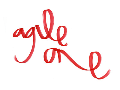 Agile One graf lettering