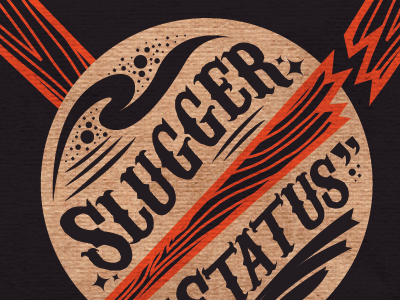 Slugger Status baseball orange