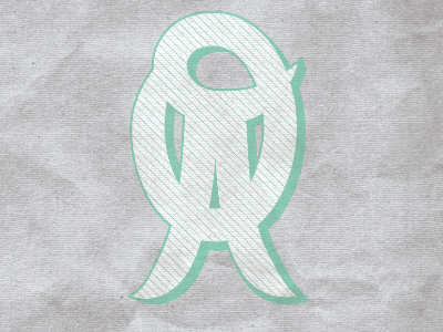 Omar's Baseball Monogram green logo monogram typography