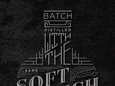 Batch Distilled black type typography