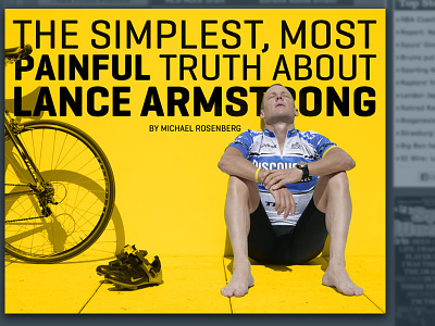 The Truth About Lance - SI.com cycling lance armstrong sports sports illustrated typography