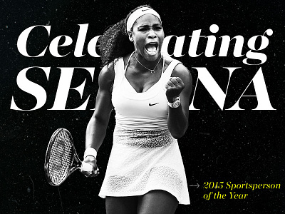 Sports Illustrated Celebrating Serena