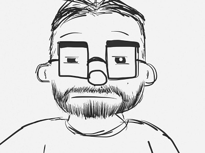 Self Portrait ipad paper sketch