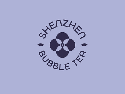 Shenzen Bubble Tea art branding design flat illustration illustrator logo minimal type vector