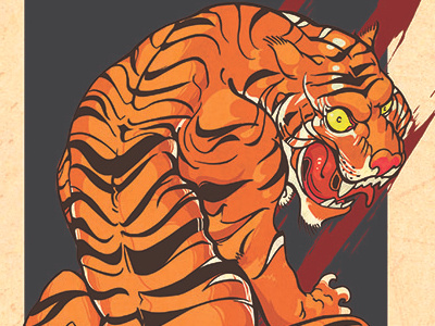 Tigertigertiger animal ink marekolani pen photoshop tiger