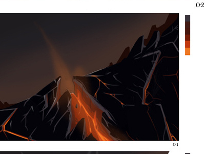 Trial Run art concept desert environment photoshop snow volcano