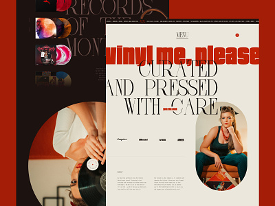Vinyl Me, Please (Website Exploration) branding design typography ui web design