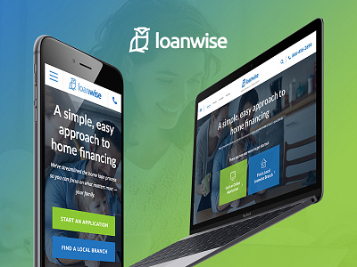 Loanwise Website homepage design web design