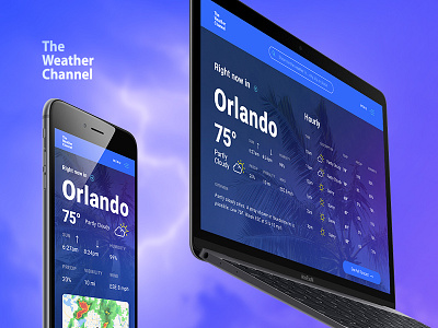 The Weather Channel Website Reimagined weather weather channel web design