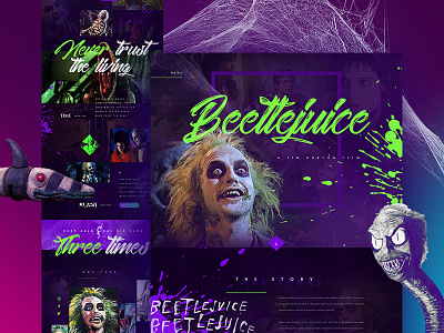 Beetlejuice (Mocktober Challenge) beetlejuice halloween mocktober october web design website