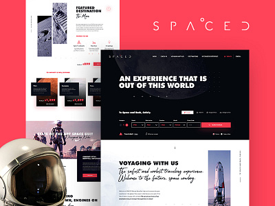 SPACED Challenge - Homepage space spacedchallenge ui design universe ux design web design