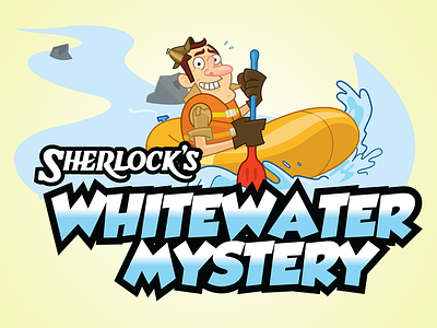 Sherlock's Whitewater Mystery Logo character design illustration logo logo design mystery theatre sherlock