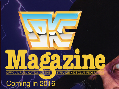 SKC Magazine Parody Logo (After WWF) logo magazine parody strange kids club wrestler wrestling