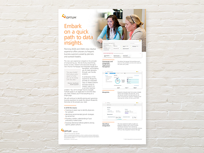Optum :: Product Marketing Collateral flyer health healthcare optum poster
