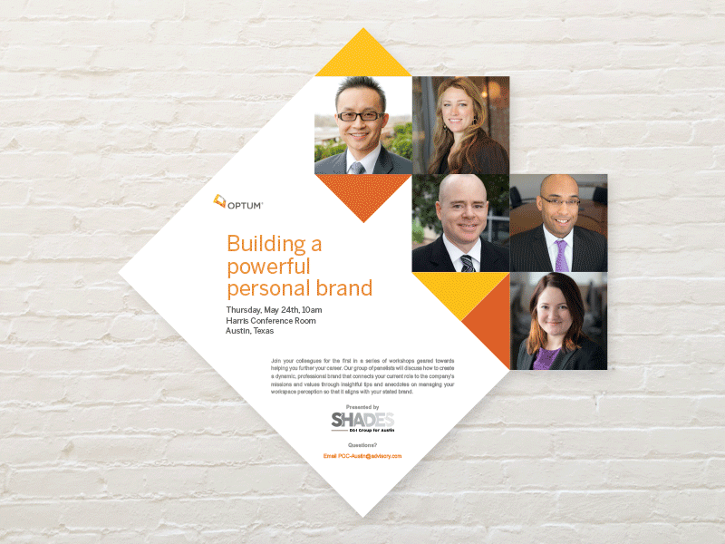 Optum :: Shades Collateral diversity flyer health healthcare optum poster