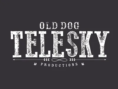 Old Dog Telesky Productions Logo dog film logo old telesky winnipeg