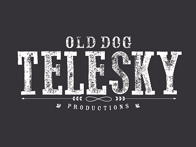 Old Dog Telesky Productions Logo dog film logo old telesky winnipeg