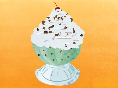 Ice Cream Sundae design illustration textures vector