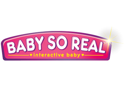 Baby So Real illustration logo vector