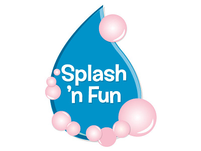 Splash 'n Fun illustration logo vector