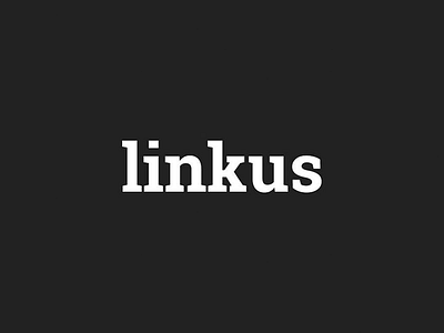 Linkus - personal brand mark brandmark lettering linkus logo personal typography
