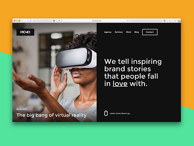 Monotwo creative agency homepage