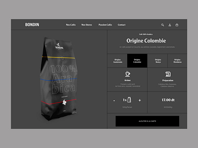 Bondin Coffee Redesign Website