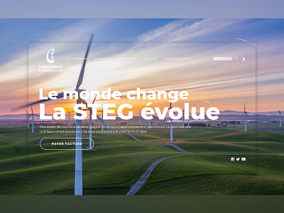 STEG Website Redesign design interface redesign concept tunisia ui ux uxui website