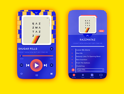 Music player app appdesign application concept design graphicdesign inspiration interface mobile music music player player ui