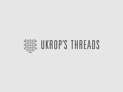 Ukrop's Threads Concept apparel branding design identity illustration logo mark thread uniform weave woven