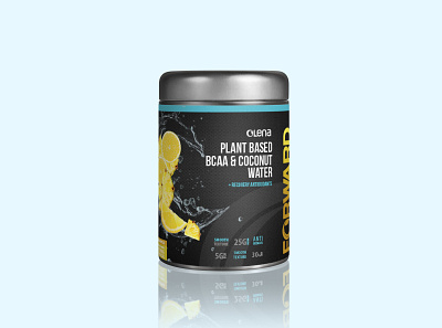 Olena BCAA product packaging branding health illustration packaging design print design