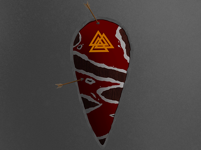 kite shield art color concept digital medieval shield viking