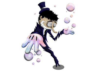 Mr. iridiscencia character color crazy digital illustration
