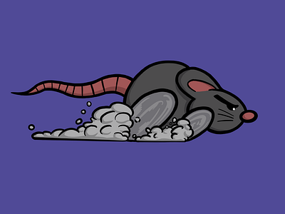 Runaway animation color digital gif procreate race rat run