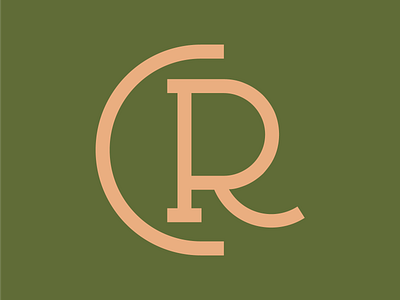 CR monogram branding branding and identity design font graphic design logo logotype monogram type typeface typography vector