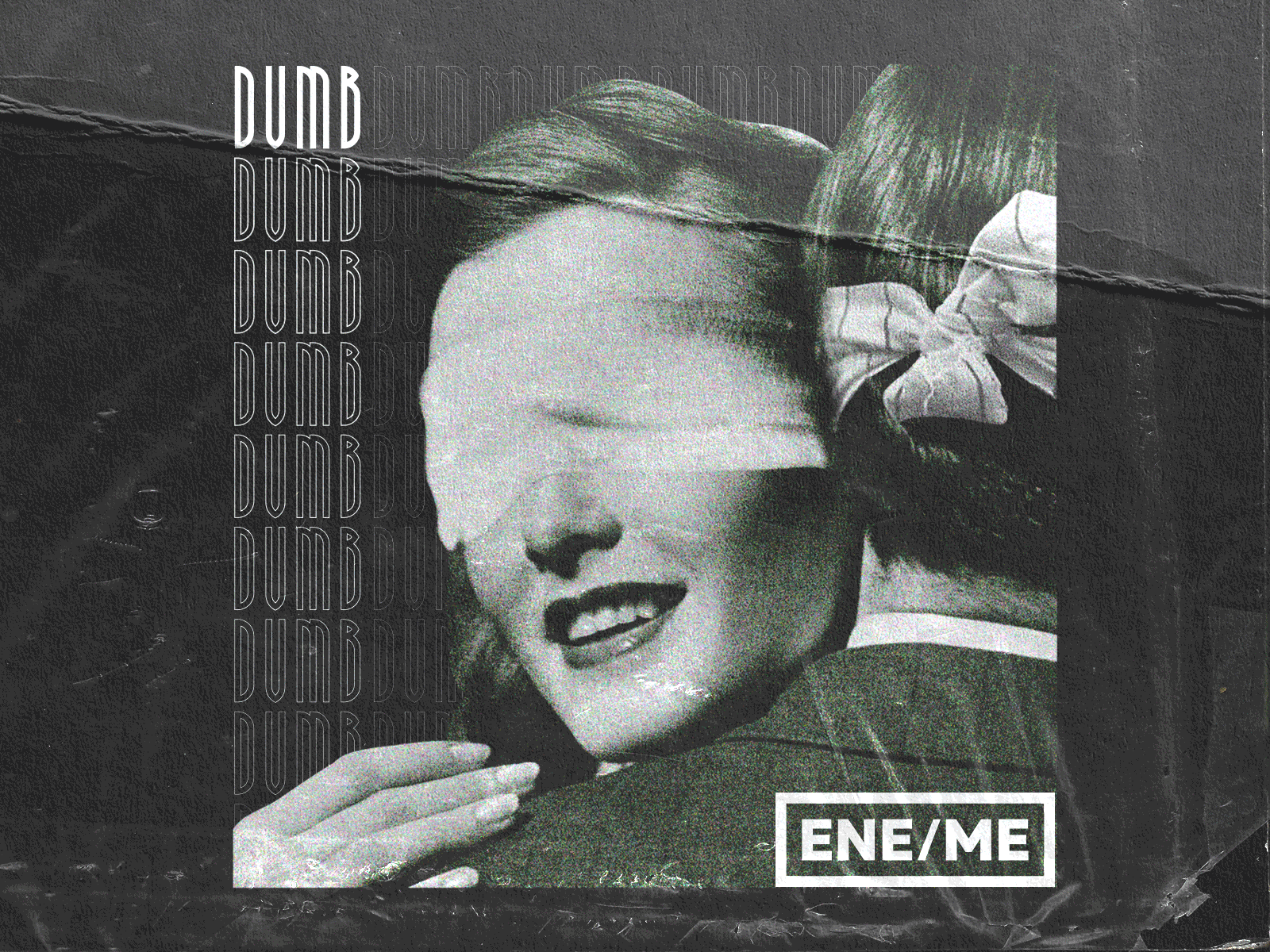 Dumb Lovers animation band blind collage cover art custom type design distressed dumb font graphic design love lovers motion design music single texture type typography vector
