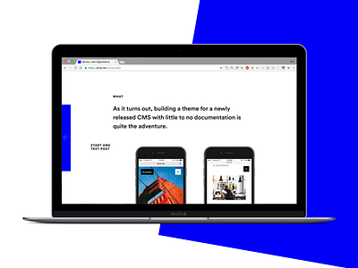 Folio design minimal personal portfolio simple web website