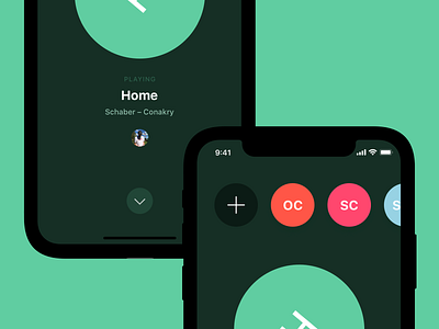 Social listening app design ios iphone minimal player simple ui ux