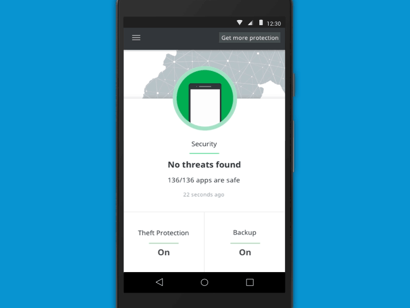 Lookout for Android dashboard redesign