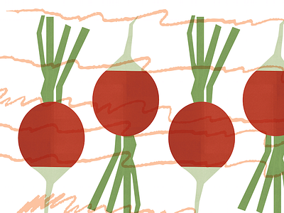 Radish Pattern Illustration