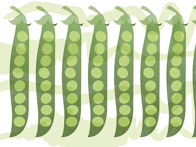 Peapod Pattern Illustration illustration pattern vegetables